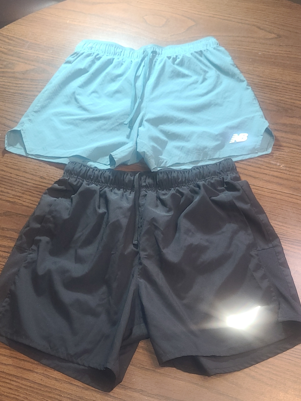 New Balance Green and Black Nike Athletic Shorts Twin Pack Womens Size S